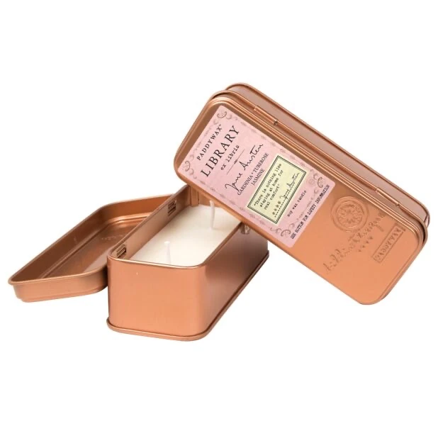 Paddywax Library Jane Austen Travel Tin Soy Candle