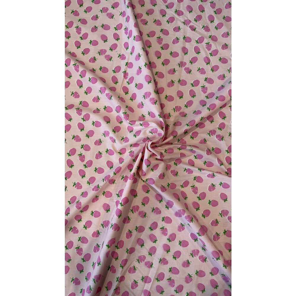 Poplin Kumaş (Çilek)