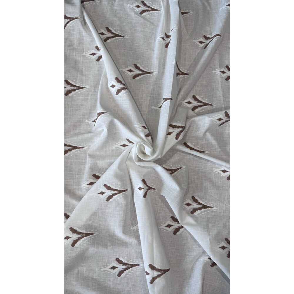 Flok Baskılı Pamuk Keten (Renoya)