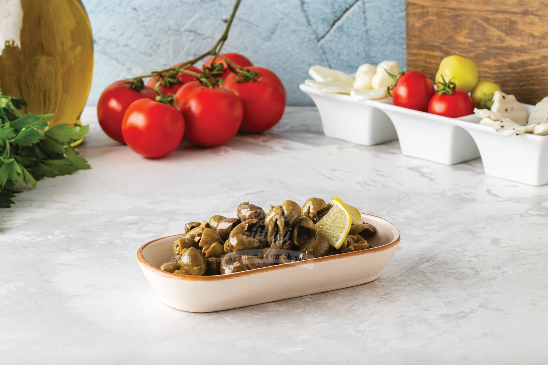 Çekirdeksiz Yeşil Zeytin ( SALAMURA) (KG)