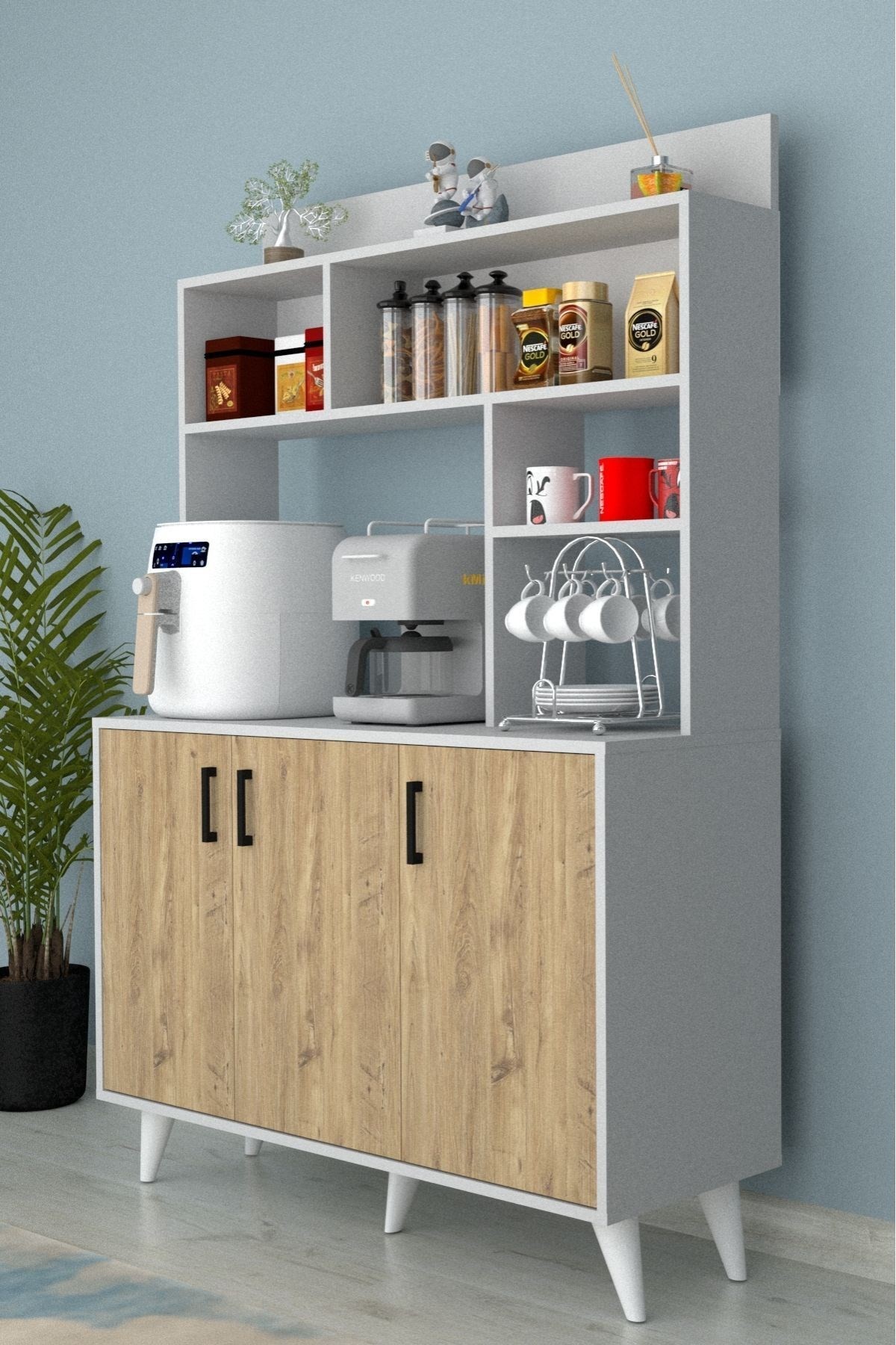 Espresso 3 Kapaklı Kahve Köşesi Çam