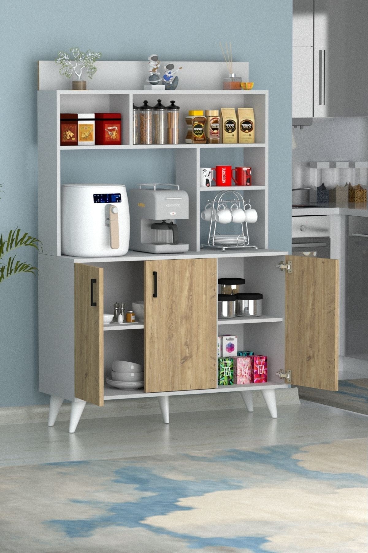 Espresso 3 Kapaklı Kahve Köşesi Çam