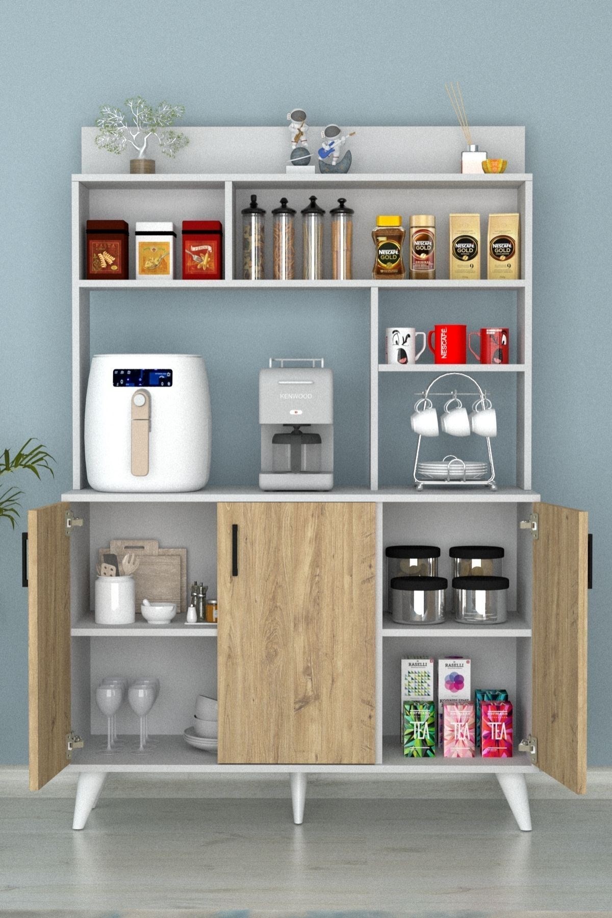 Espresso 3 Kapaklı Kahve Köşesi Çam