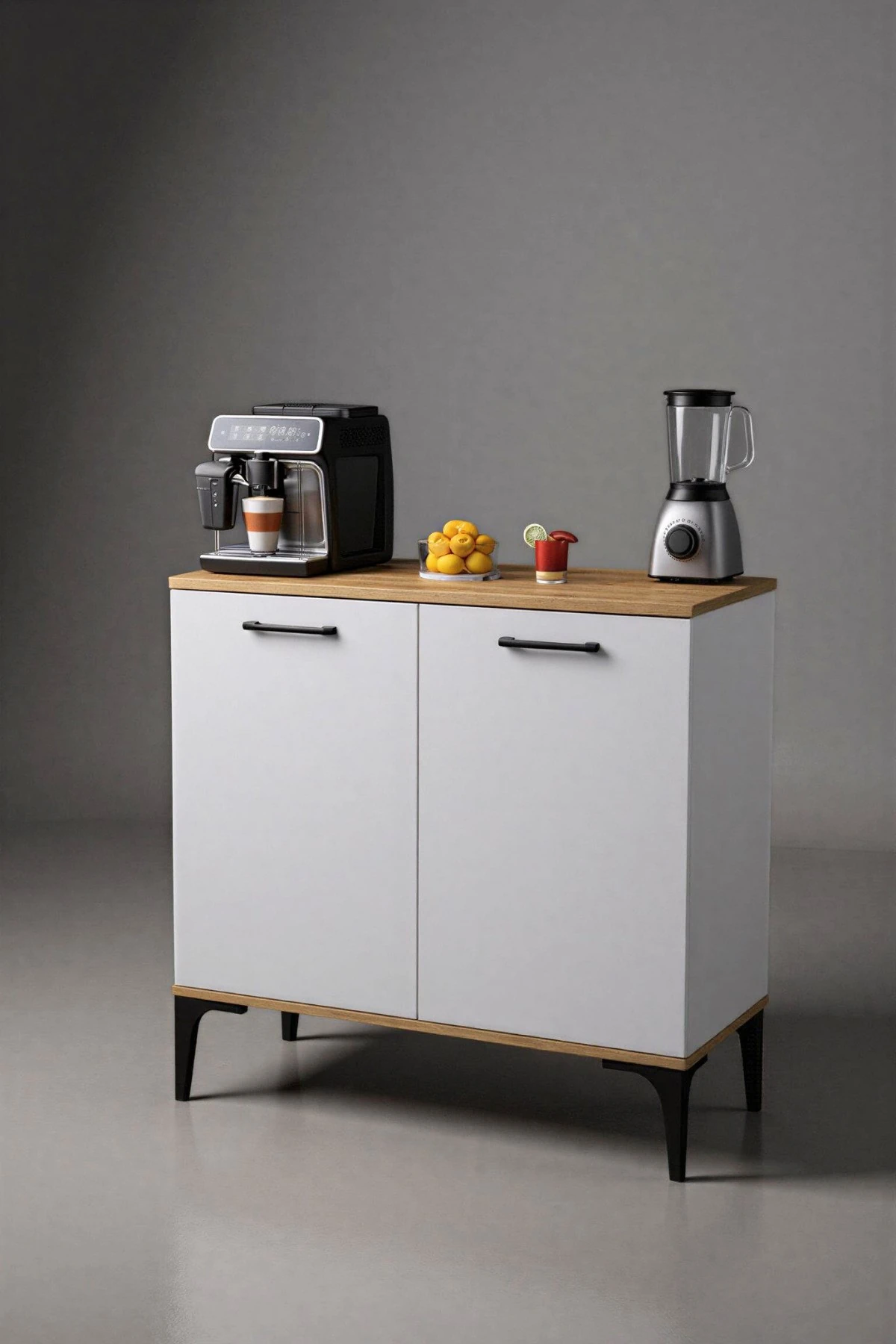 Vanesa 2 Kapaklı Mutfak,Kiler Dolabı,Kahve Köşesi Çok Amaçlı Dolap