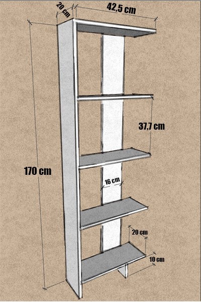 Basic Dekoratif Kitaplık 
