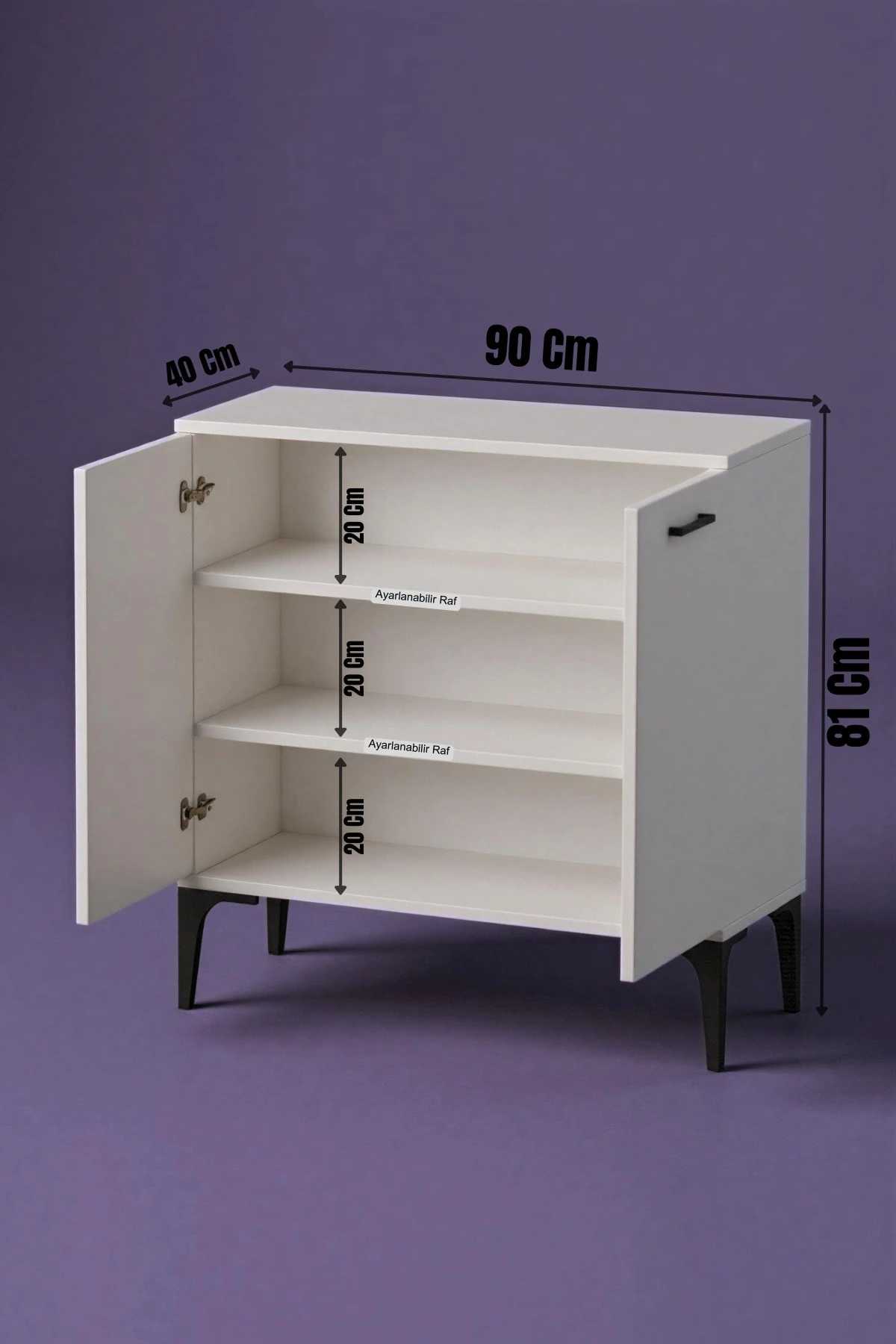 Vanesa 2 Kapaklı Mutfak,Kiler Dolabı,Kahve Köşesi Çok Amaçlı Dolap