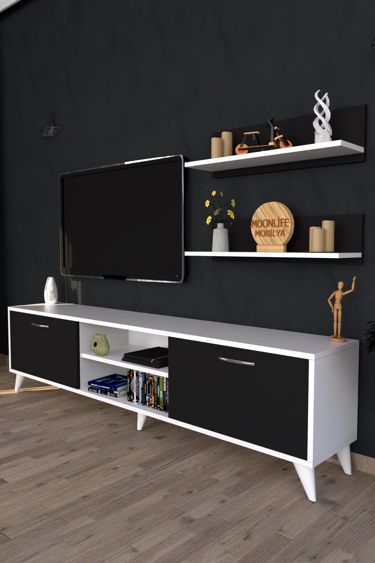 Zümrüt Tv Ünitesi Siyah