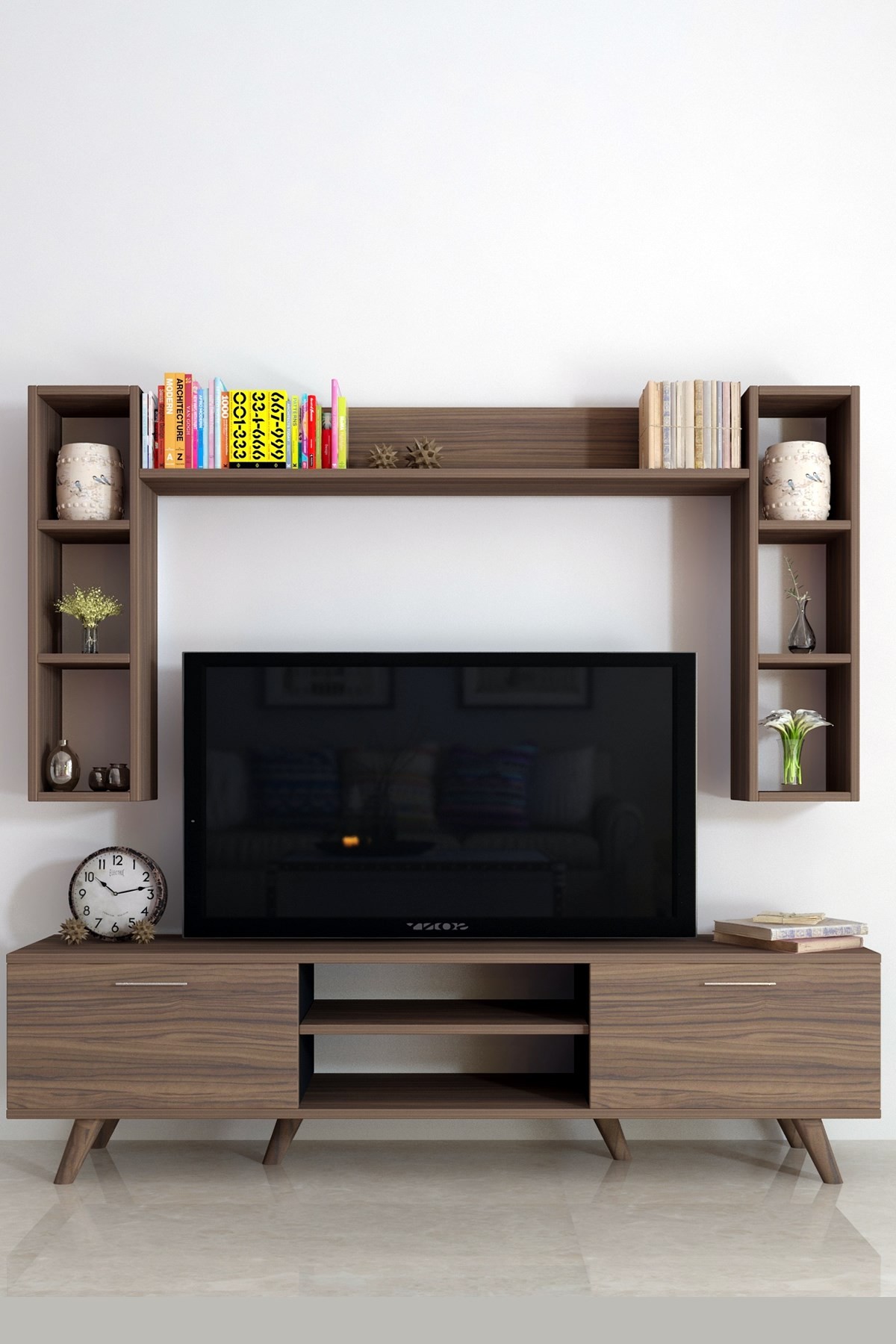 İstanbul Dolaplı Tv Ünitesi Ceviz