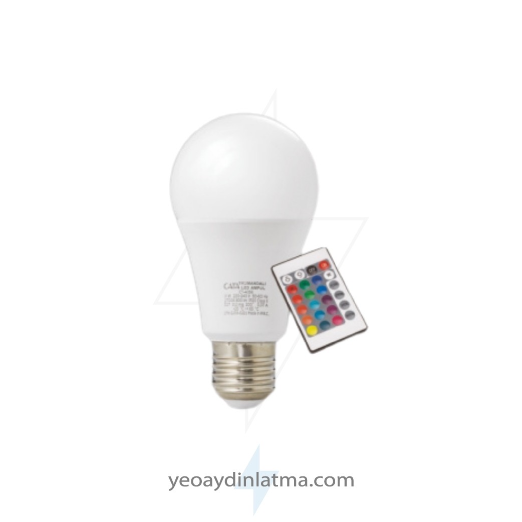 CATA CT-4058 RGB Kumandalı Led Ampul 9W