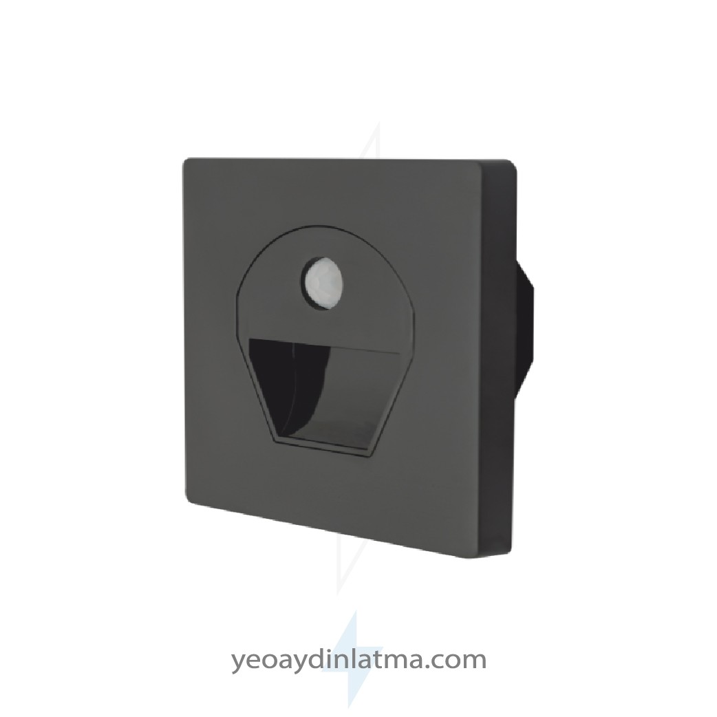 1W SENSÖRLÜ LEDLİ KORİDOR ARMATÜRÜ FÜME KASA (GÜNIŞIĞI)