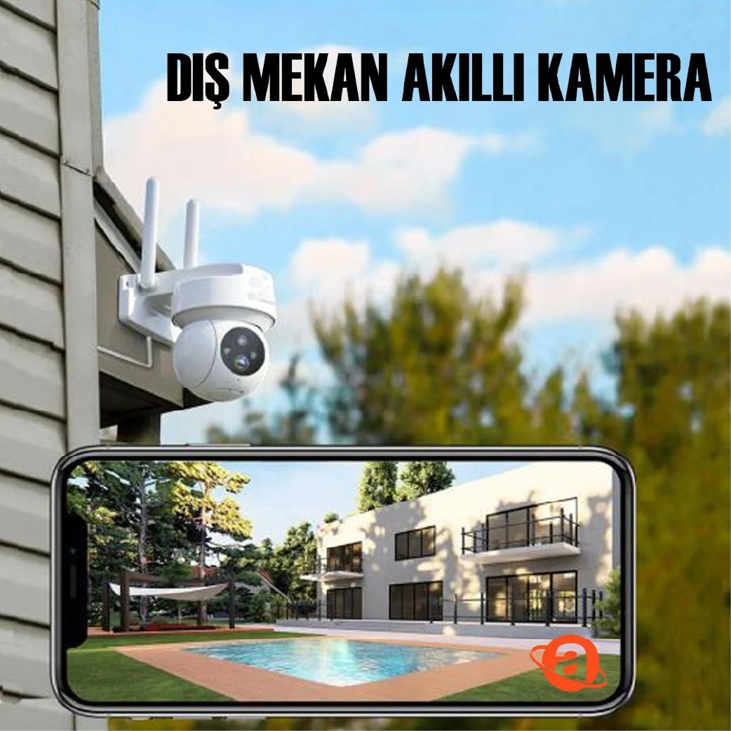 CATA CT-4051 Sensörlü Akıllı Dış Mekan Güvenlik Kamerası