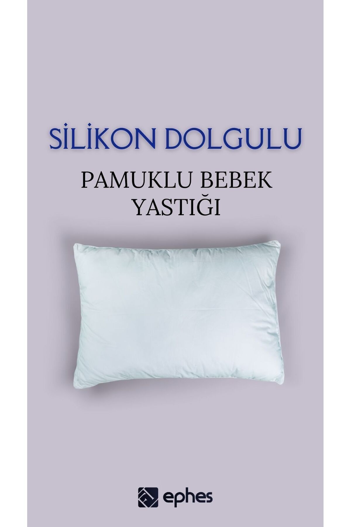 Bebek Yastığı Saf Silikon Dolgulu Beyaz 35x45 Cm - Hijyenik Paket - Oeko-tex