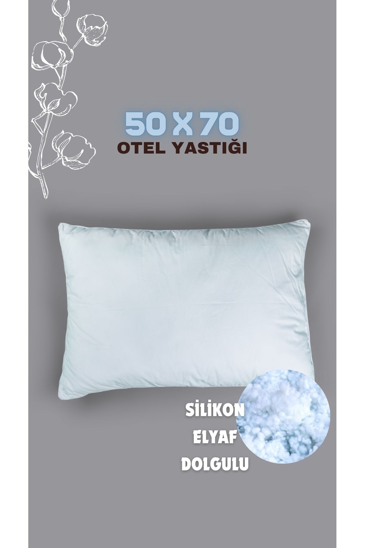 Softsleep Serisi 650gr Saf Silikon Yastık 50x70