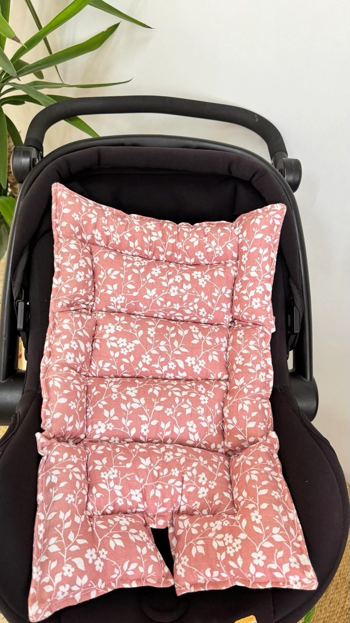 ÇİFT TARAFLI MÜSLİN PUET ÖRTÜSÜ VE MİNDERİ ÇİÇEK DEEN