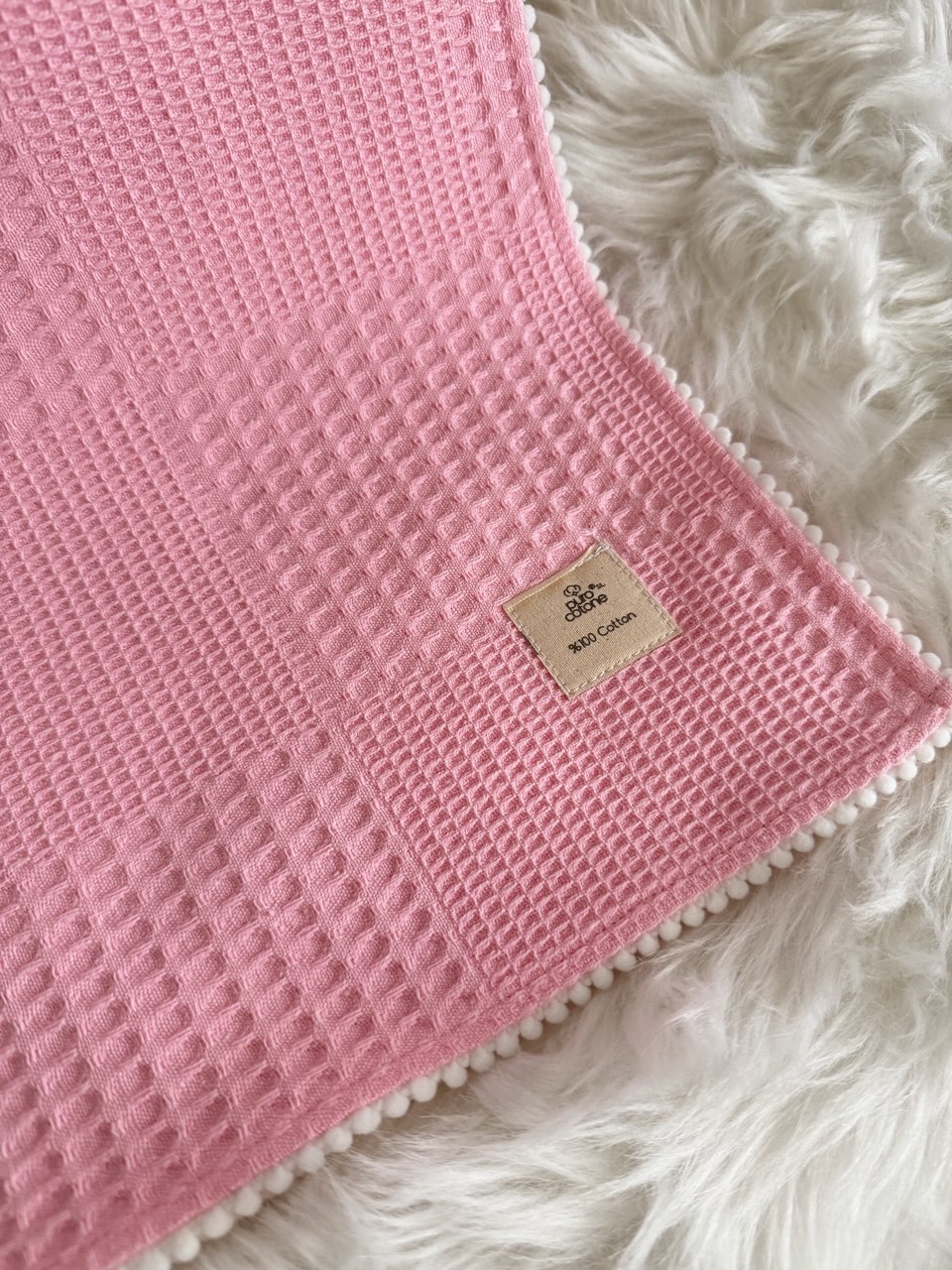 WAFFLE BEBEK BATTANİYESİ-BEBE PEMBE