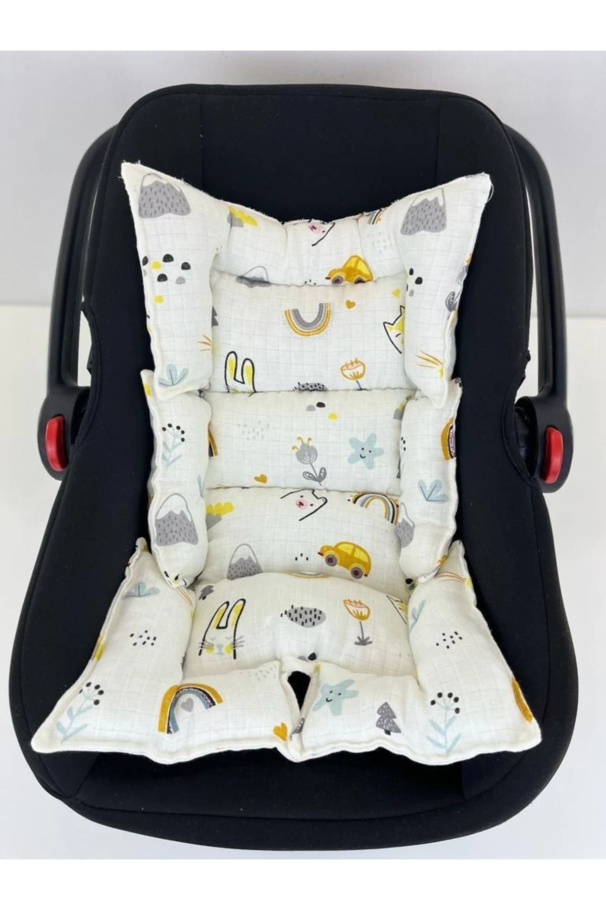 4 Kat Müslin Puset Örtüsü Ve Puset Minderi