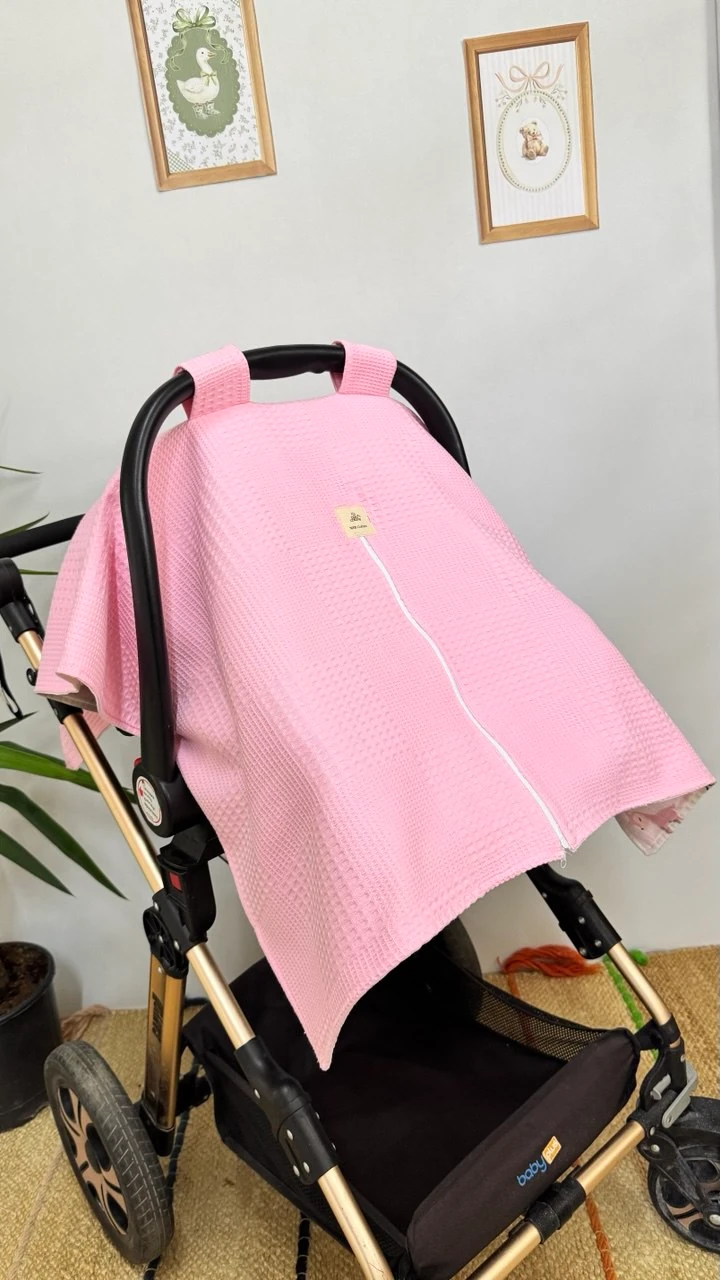 Ç,FT TARAFLI MÜSLİN ÖRTÜ VE MİNDERİ-GEYİK DESEN