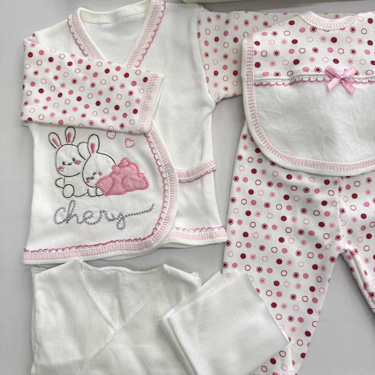 10'LU HASTANE ÇIKIŞ SETİ-PEMBE TAVŞANLAR