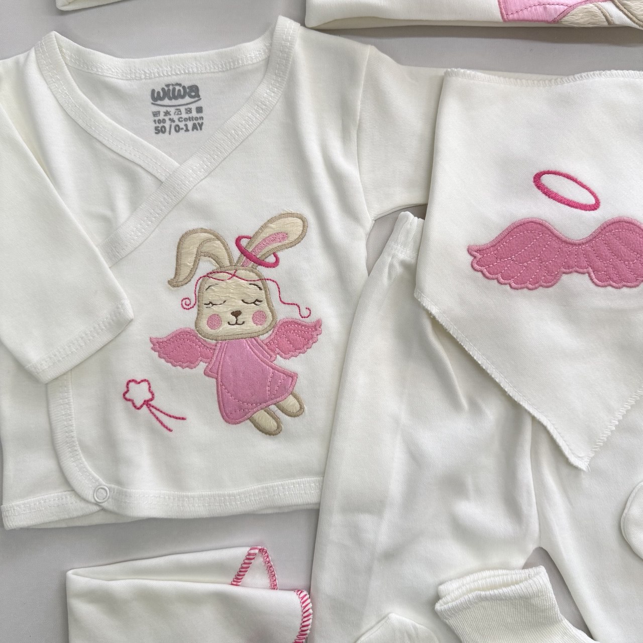 10'LU HASTANE ÇIKIŞ SETİ-PEMBE MELEK