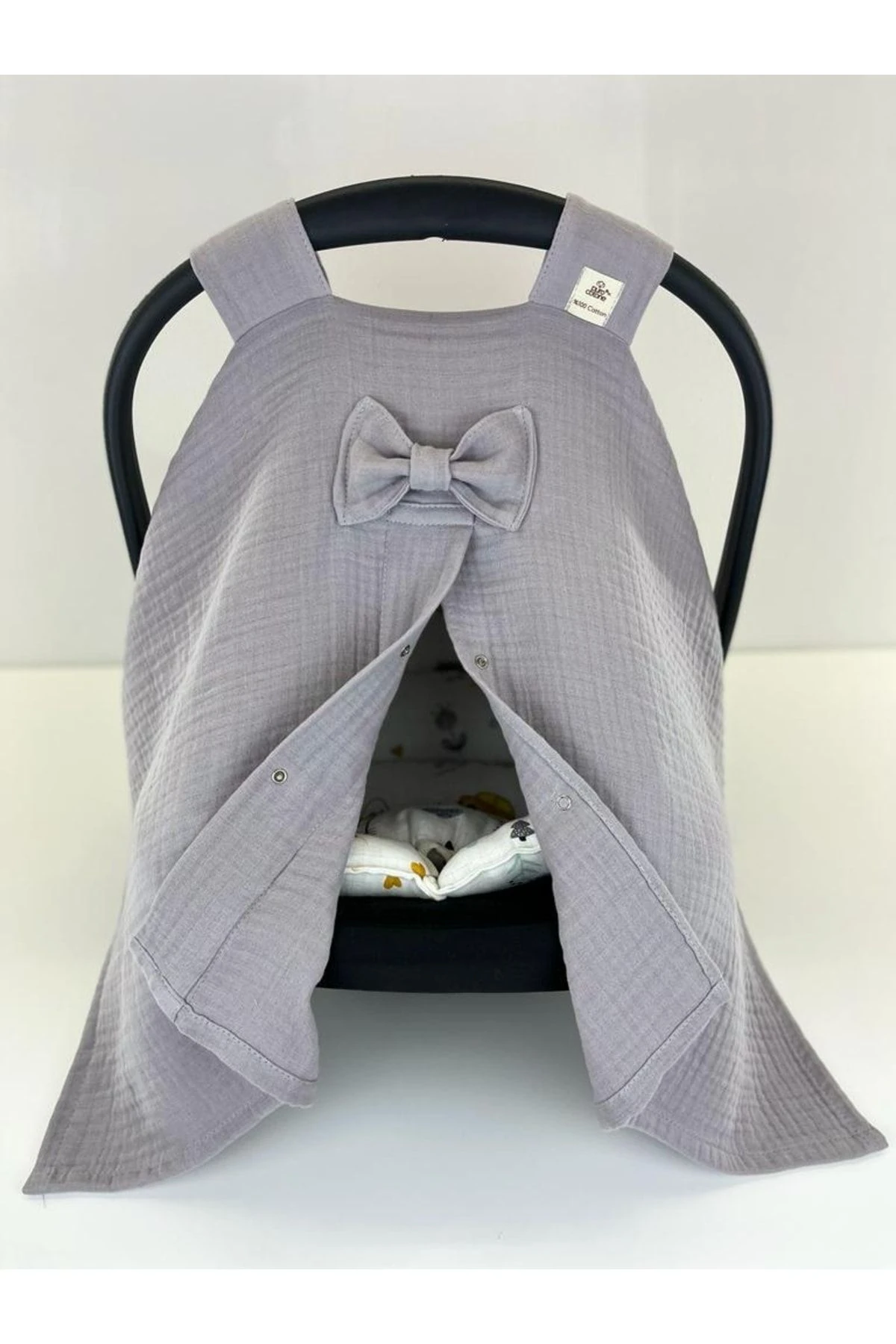 4 Kat Müslin Puset Örtüsü Ve Puset Minderi