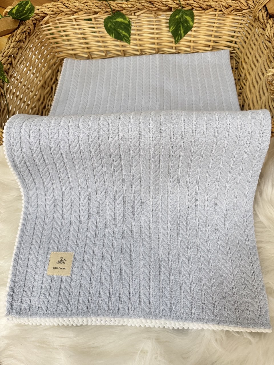 ÖRGÜ BEBEK BATTANİYE -BEBE MAVİ