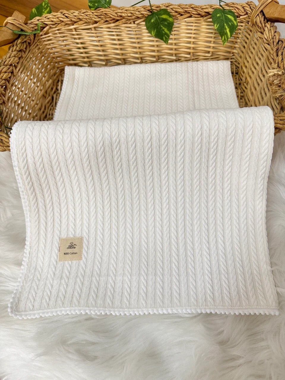 ÖRGÜ BEBEK BATTANİYE-KIRIK BEYAZ