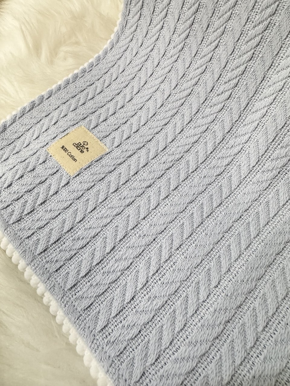 ÖRGÜ BEBEK BATTANİYE -BEBE MAVİ