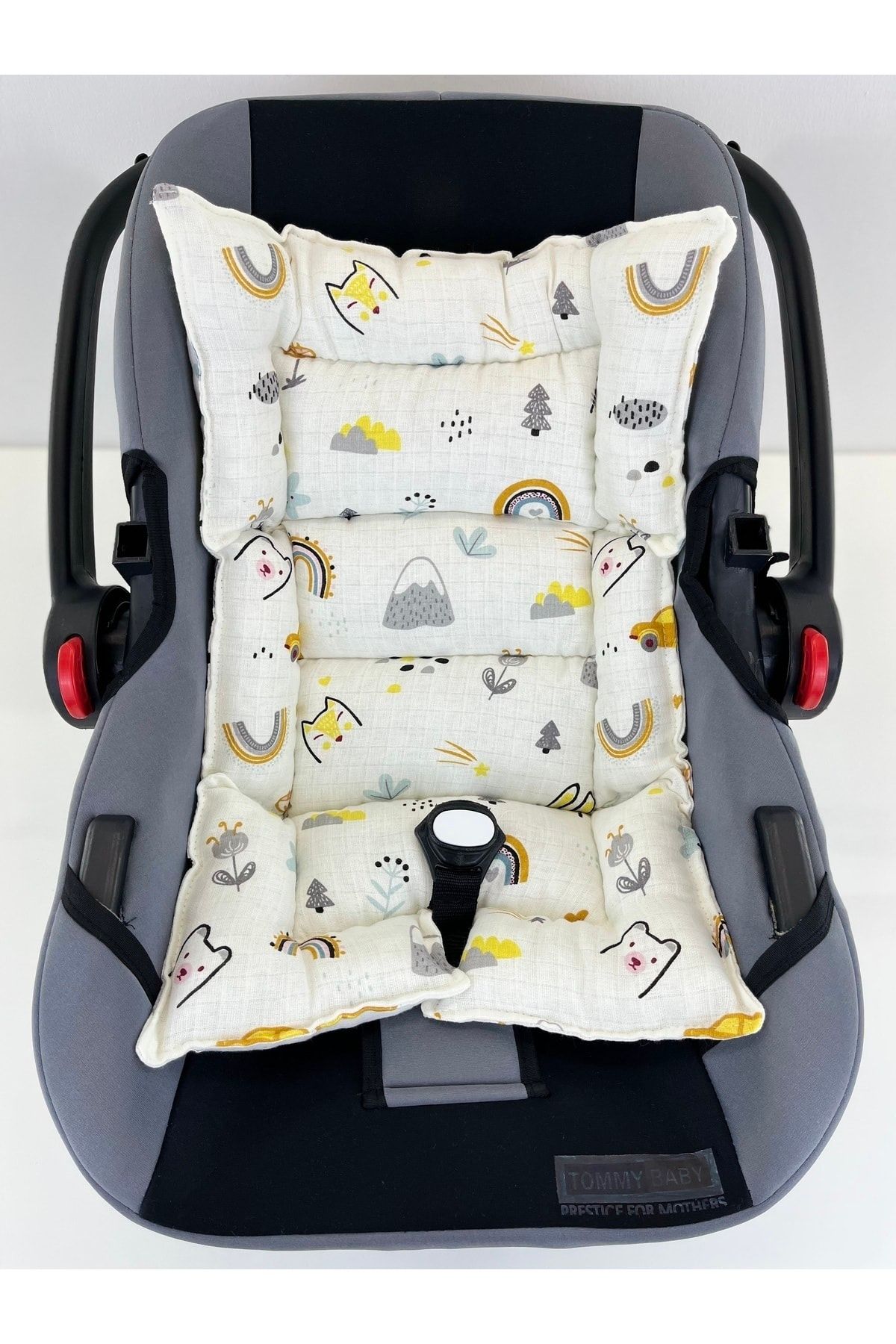 4 Kat Müslin Puset Örtüsü Ve Puset Minderi