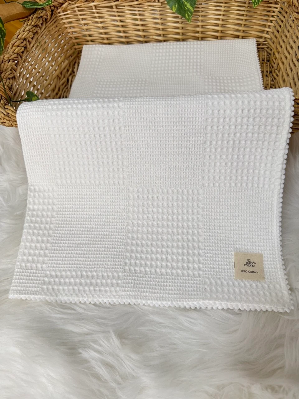 WAFFLE Bebek BATTANİYESİ -KIRIK BEYAZ