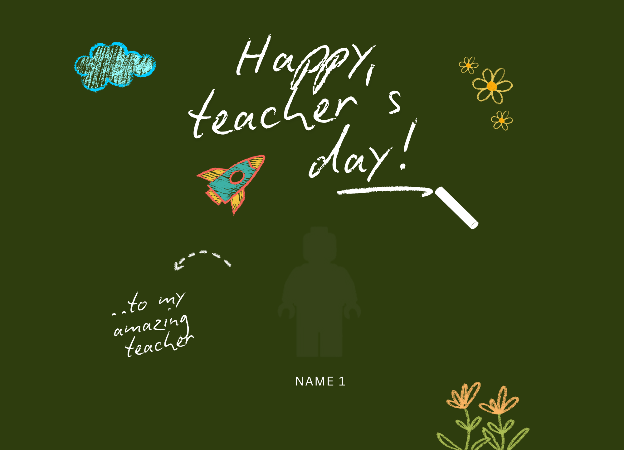 Kendi Tablonu Oluştur "Öğretmenler Günü 4"