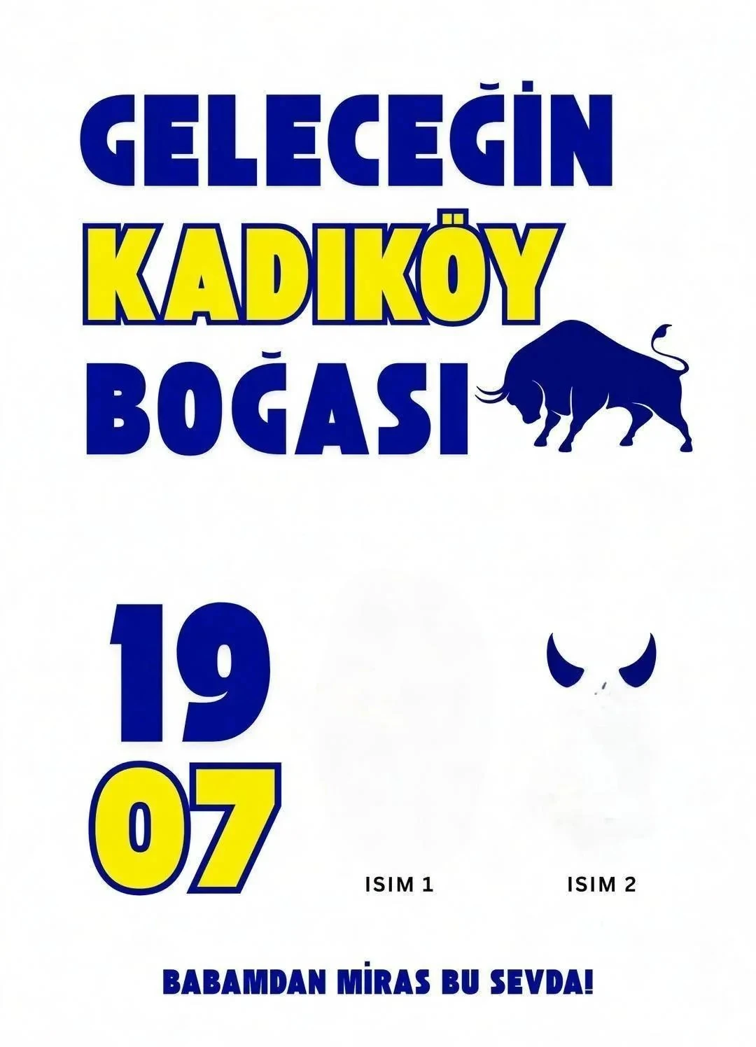 Kendi Tablonu Oluştur - Fenerbahçe "Geleceğin Kadıköy Boğası"