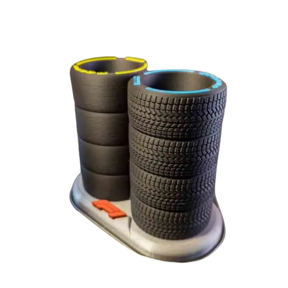 F1 Lastik Yığını Kalemlik – Formula 1 Temalı Masa Düzenleyici