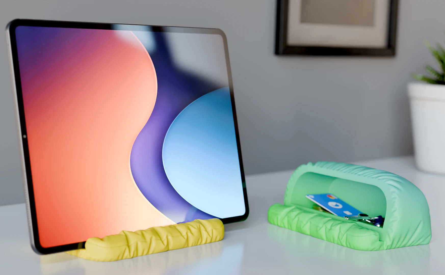 Yastık Görünümlü Telefon & Tablet Standı