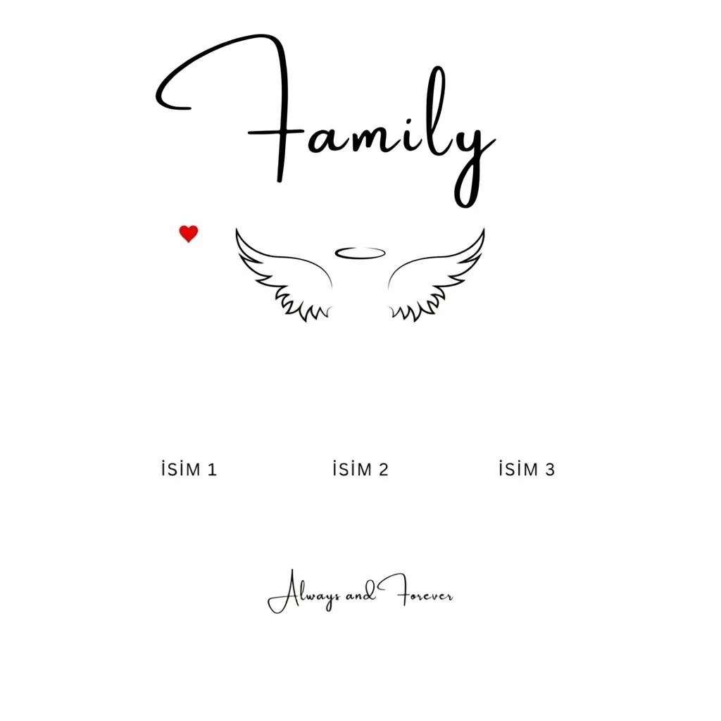 Kendi Tablonu Oluştur "Family" (Kişiselleştirilebilir Ürün)