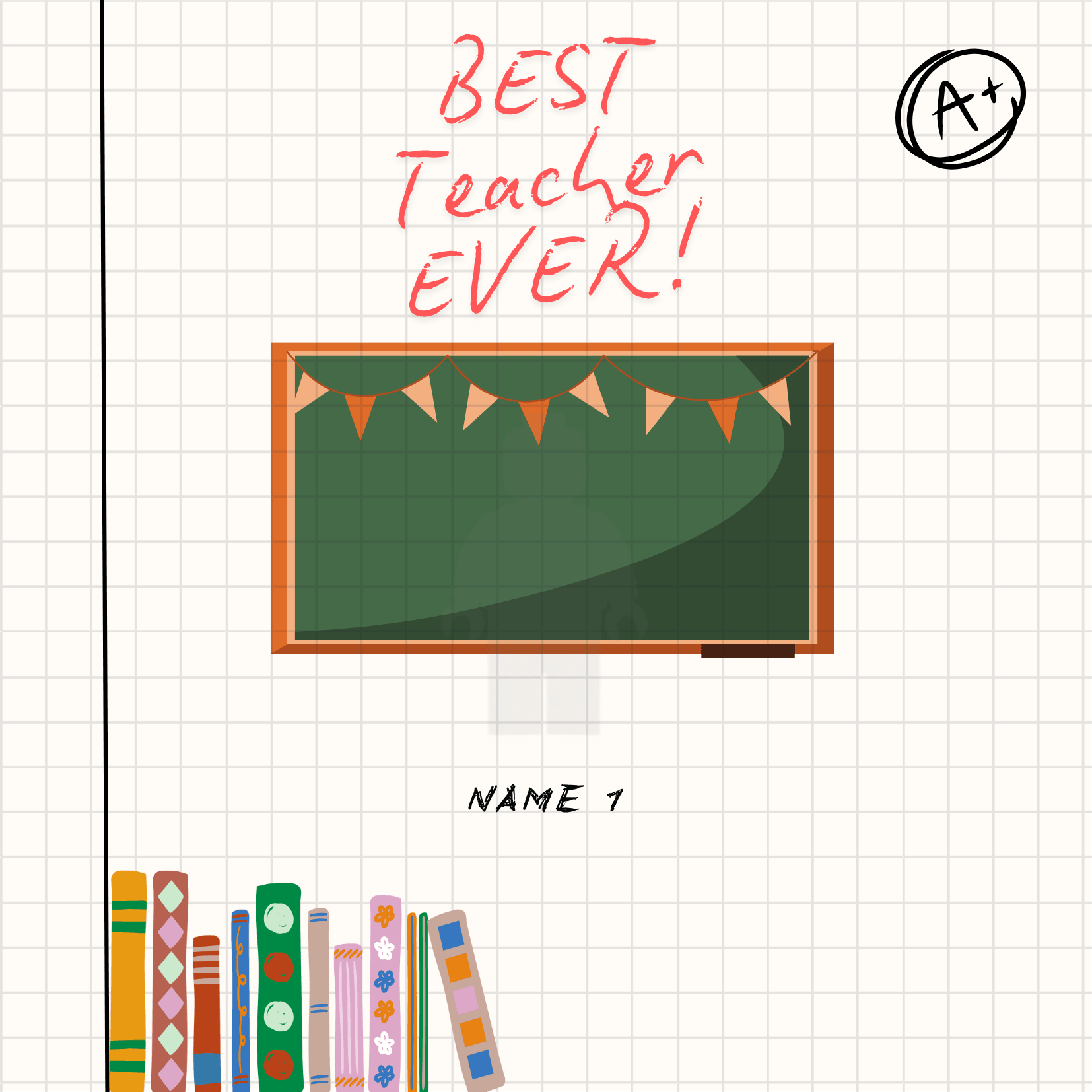 Kendi Tablonu Oluştur "Öğretmenler Günü 8"