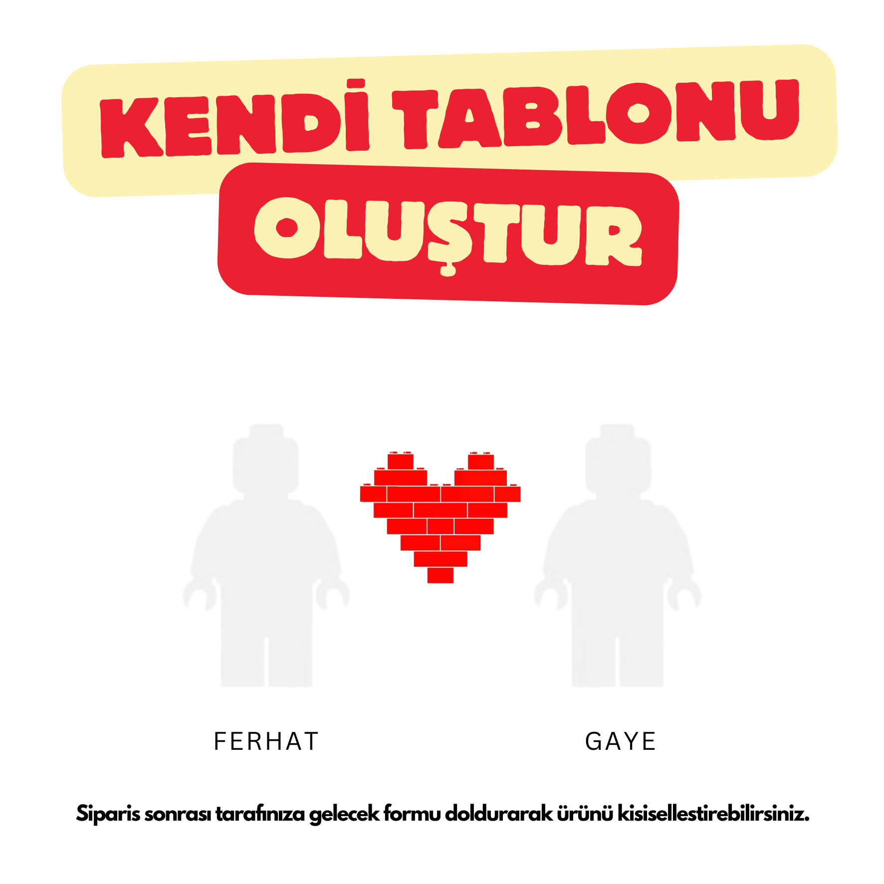 Kendi Tablonu Oluştur "Family Noun" (Kişiselleştirilebilir Ürün)