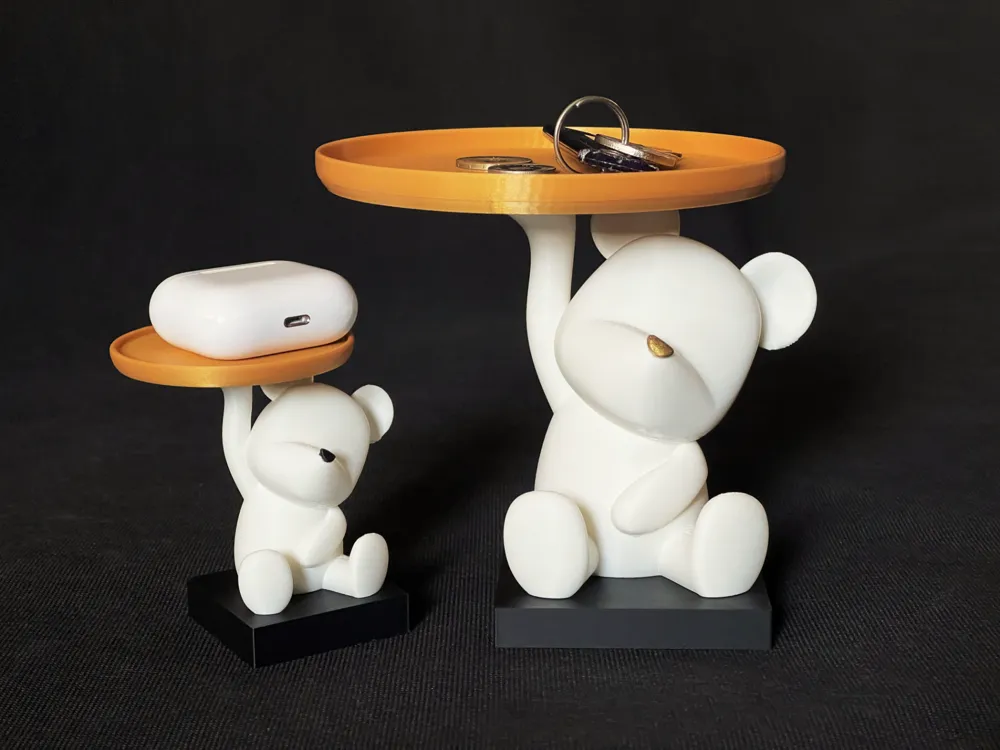 Polar Bear Tray – Kutup Ayısı Dekoratif Tepsi 2'li