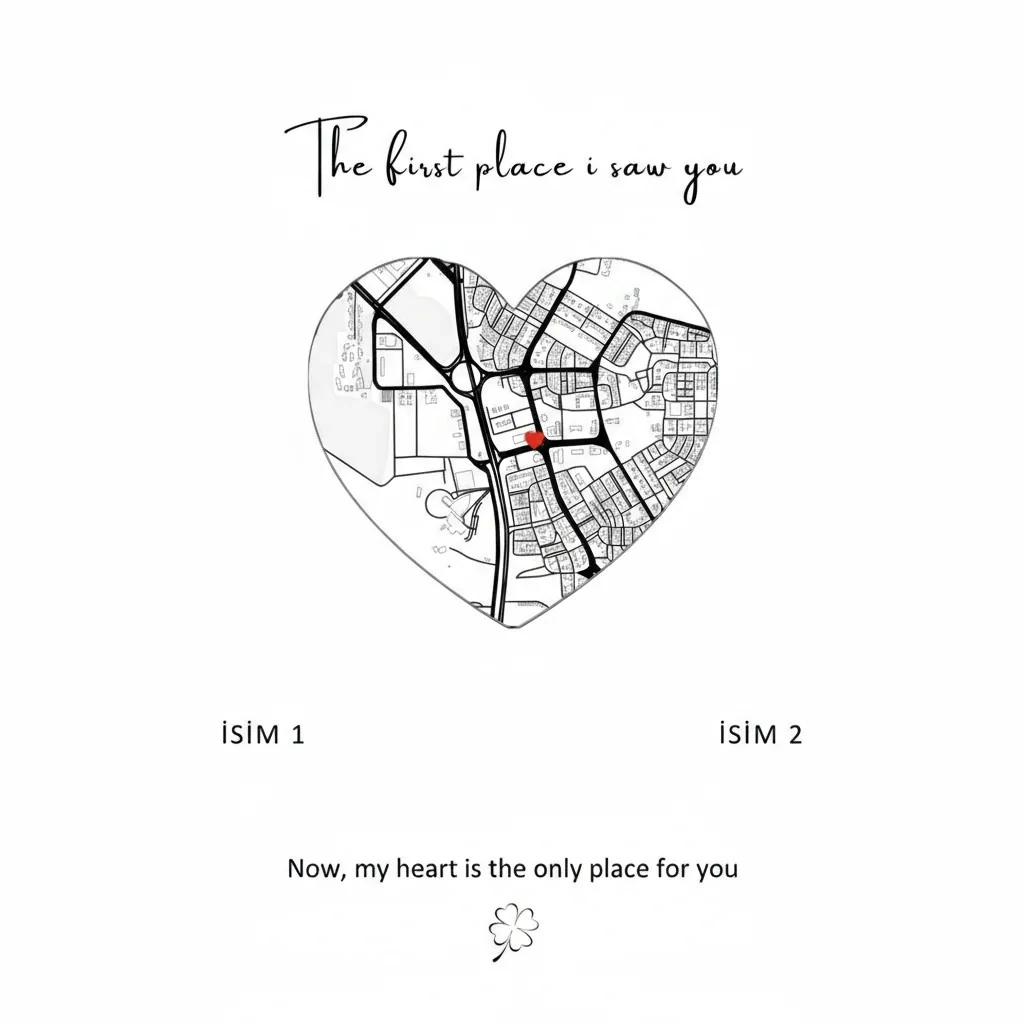 Kendi Tablonu Oluştur "First place i saw you"