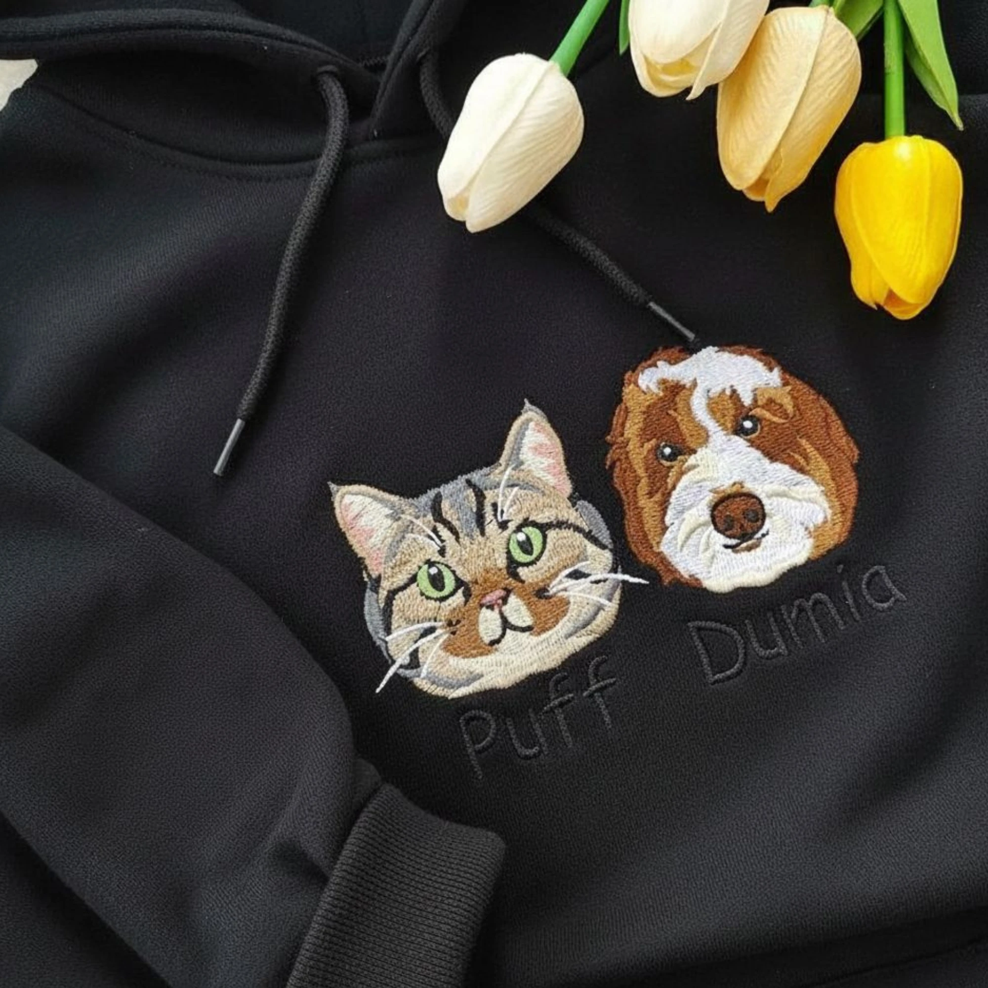 Sevdiklerinize Özel Nakışlı Hoodie/Tişört