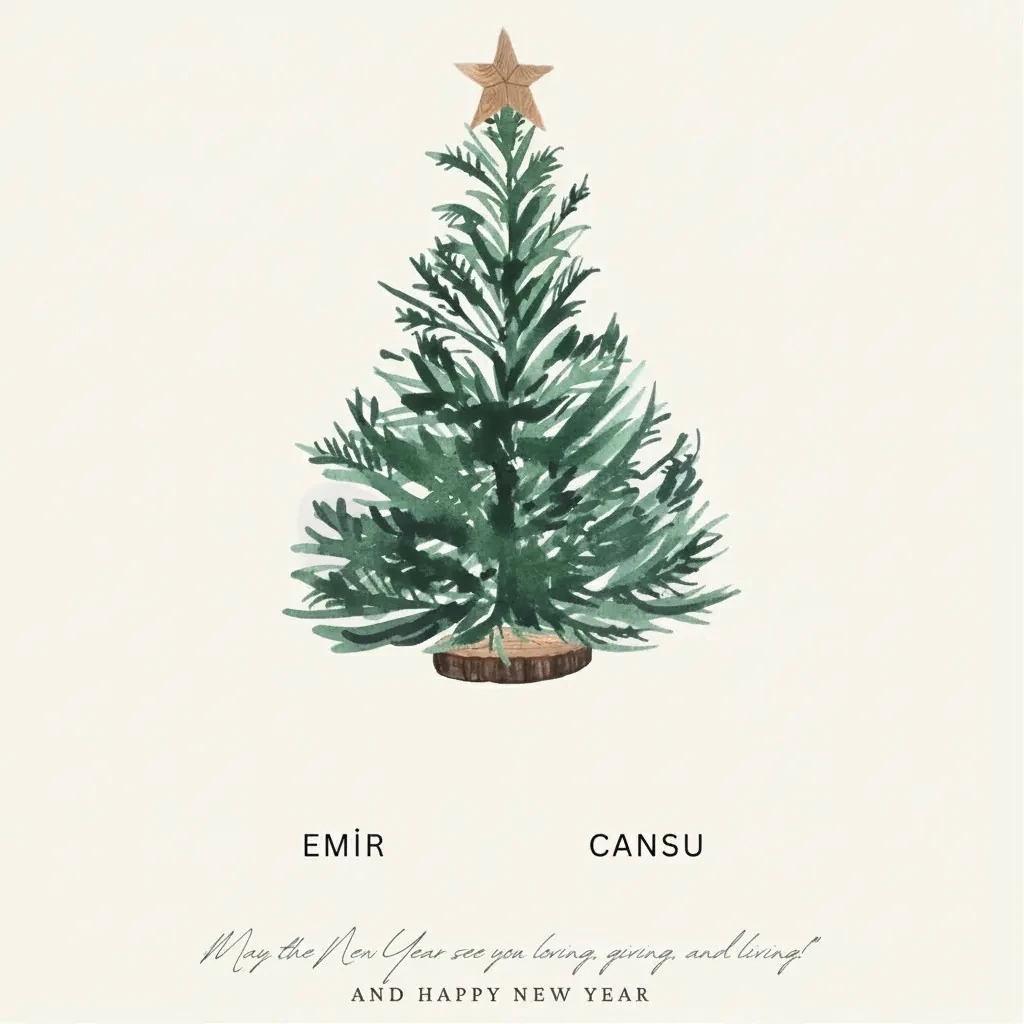 Kendi Tablonu Oluştur "Christmas 1"(Kişiselleştirilebilir Ürün)