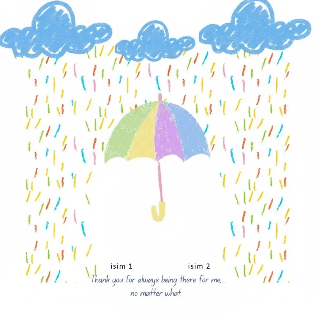 Kendi Tablonu Oluştur "Thank you for always being there for me no matter what"