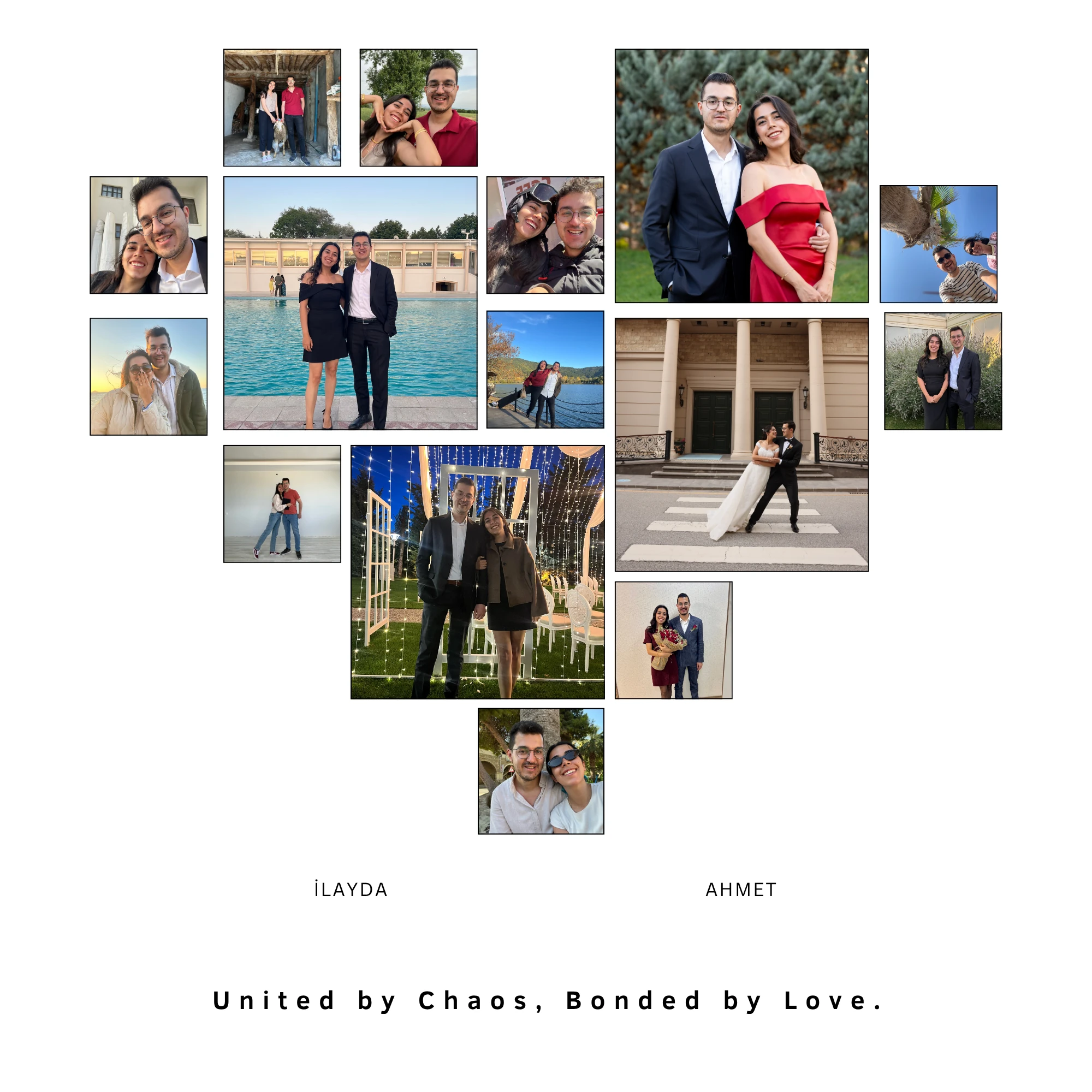 Kendi Tablonu Oluştur Kalp "Foto Albüm" (Kişiselleştirilebilir Ürün)