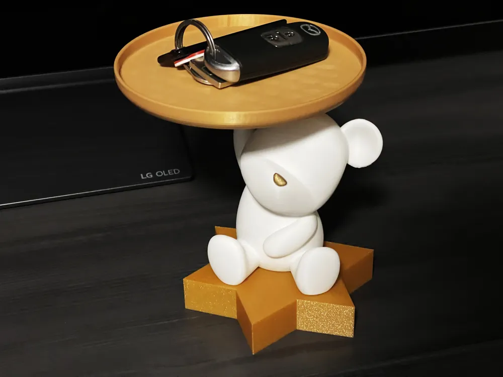 Polar Bear Tray – Kutup Ayısı Dekoratif Tepsi 2'li