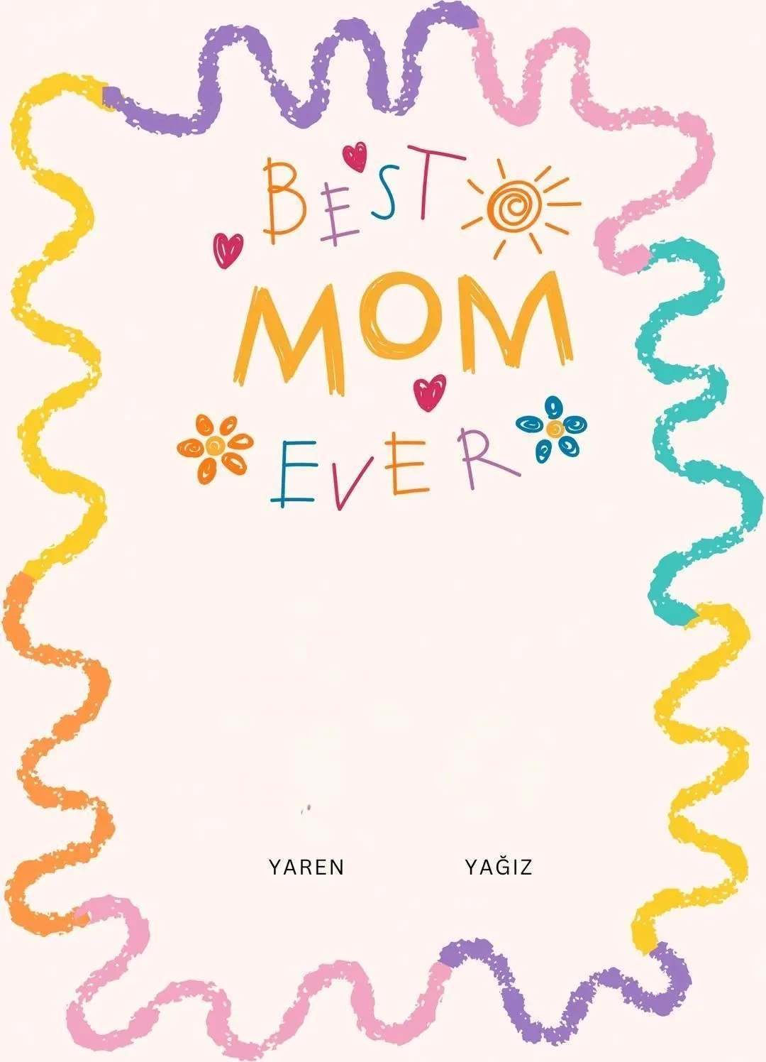 Kendi Tablonu Oluştur Anneler Günü 03 "Kişiselleştirilebilir Ürün"