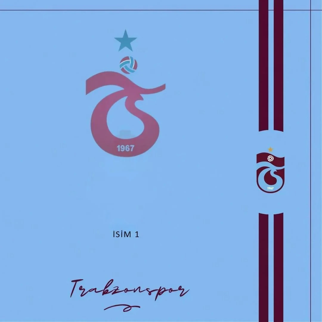 Kendi Tablonu Oluştur "Trabzonspor 01" (Kişiselleştirilebilir Ürün)