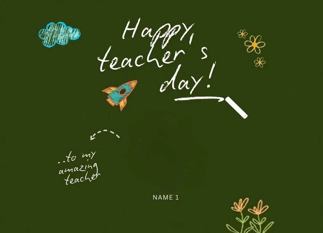 Kendi Tablonu Oluştur "Öğretmenler Günü 4"