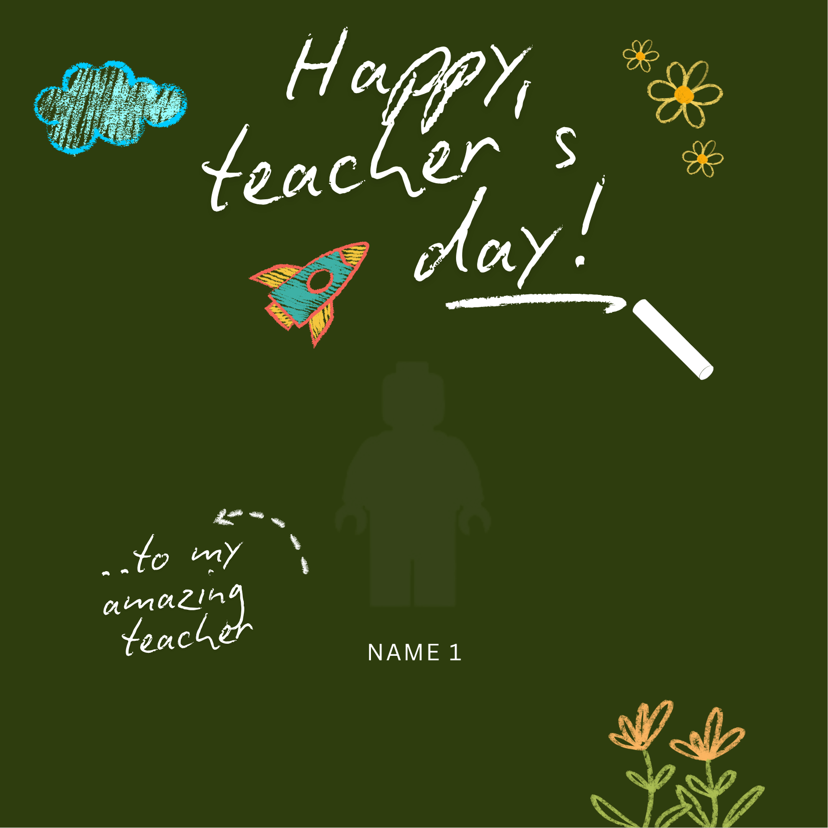 Kendi Tablonu Oluştur "Öğretmenler Günü 9"