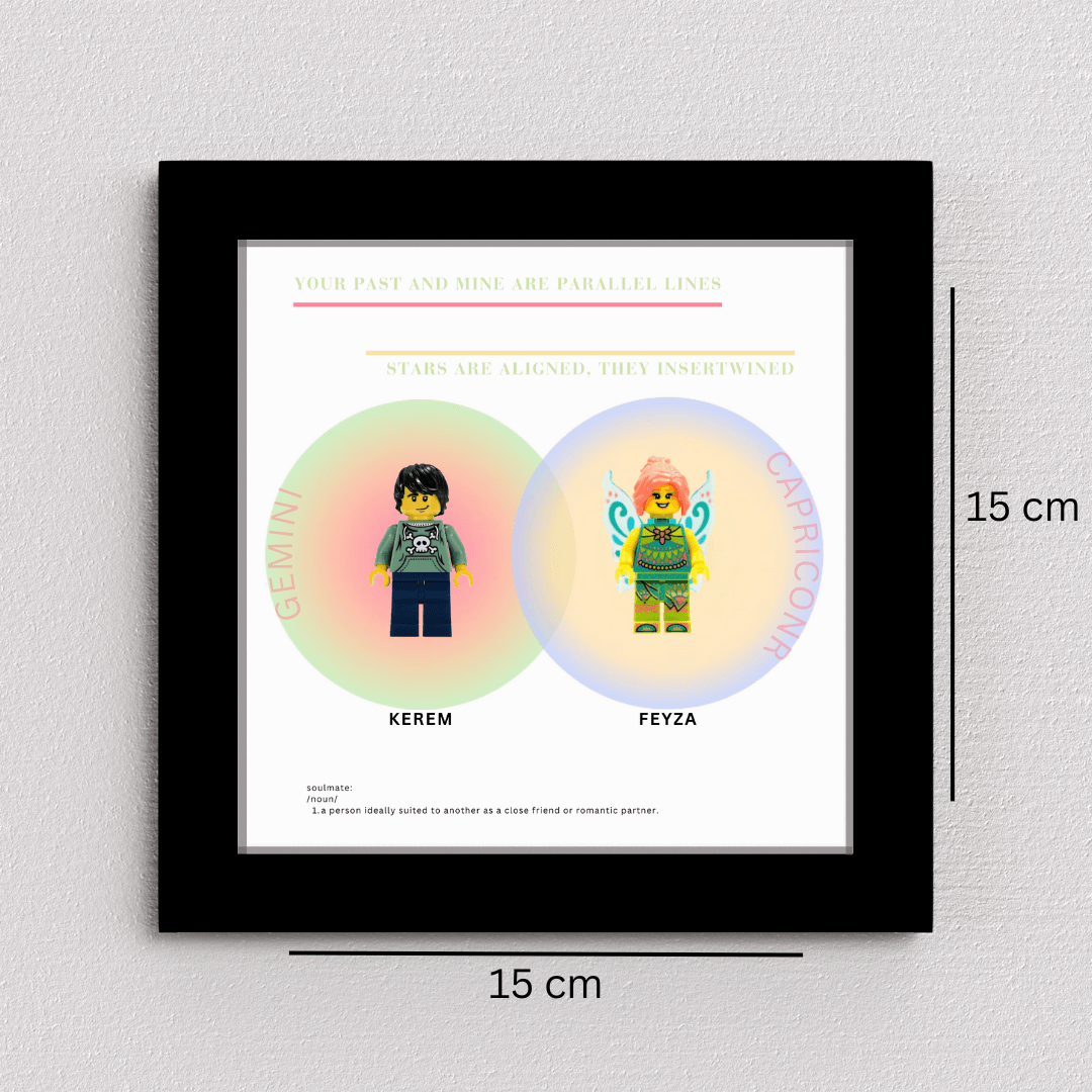 Lego Minifigür Aura Tablo 20x20 (Kişiselleştirilebilir Ürün)
