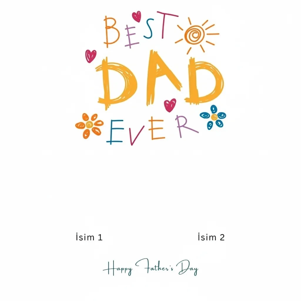Best Dad Ever Kişiye Özel Tablo (Kişiselleştirilebilir Ürün)