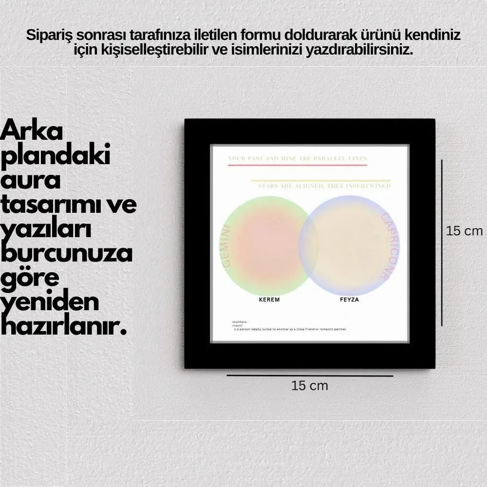  Aura Tablo 20x20 (Kişiselleştirilebilir Ürün)